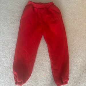 Comfrt Women's Red Joggers
